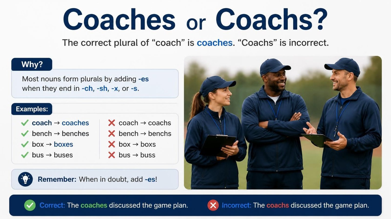 Coaches or Coachs