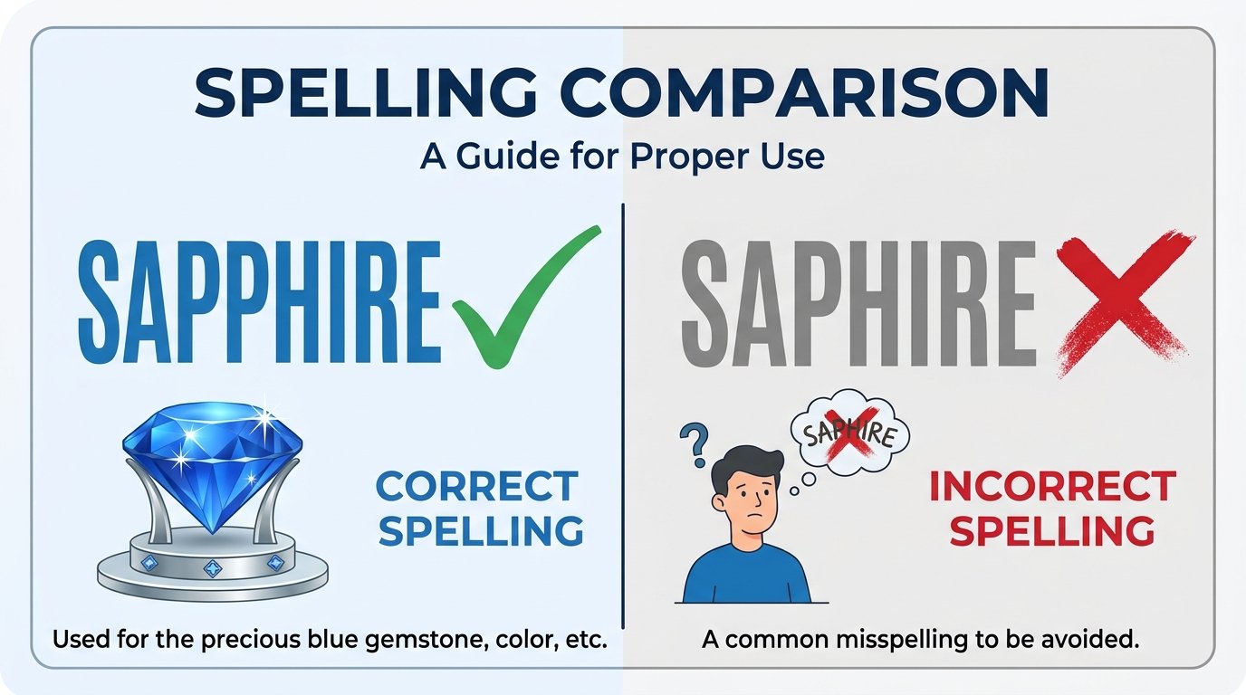 how do you spell sapphire
