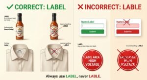 label vs lable