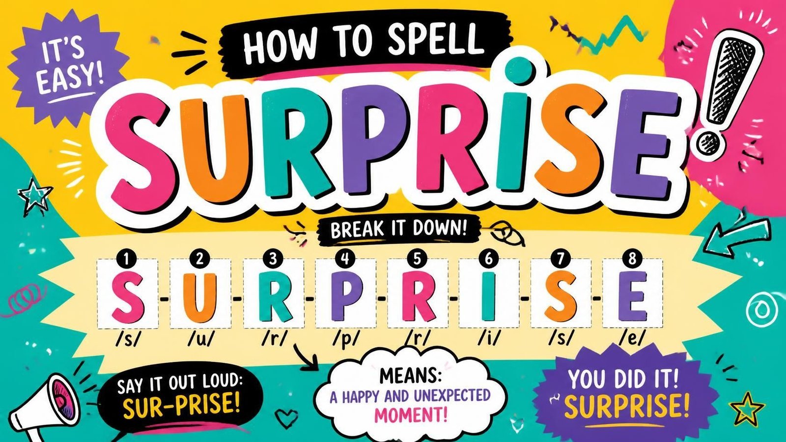 how to spell suprise